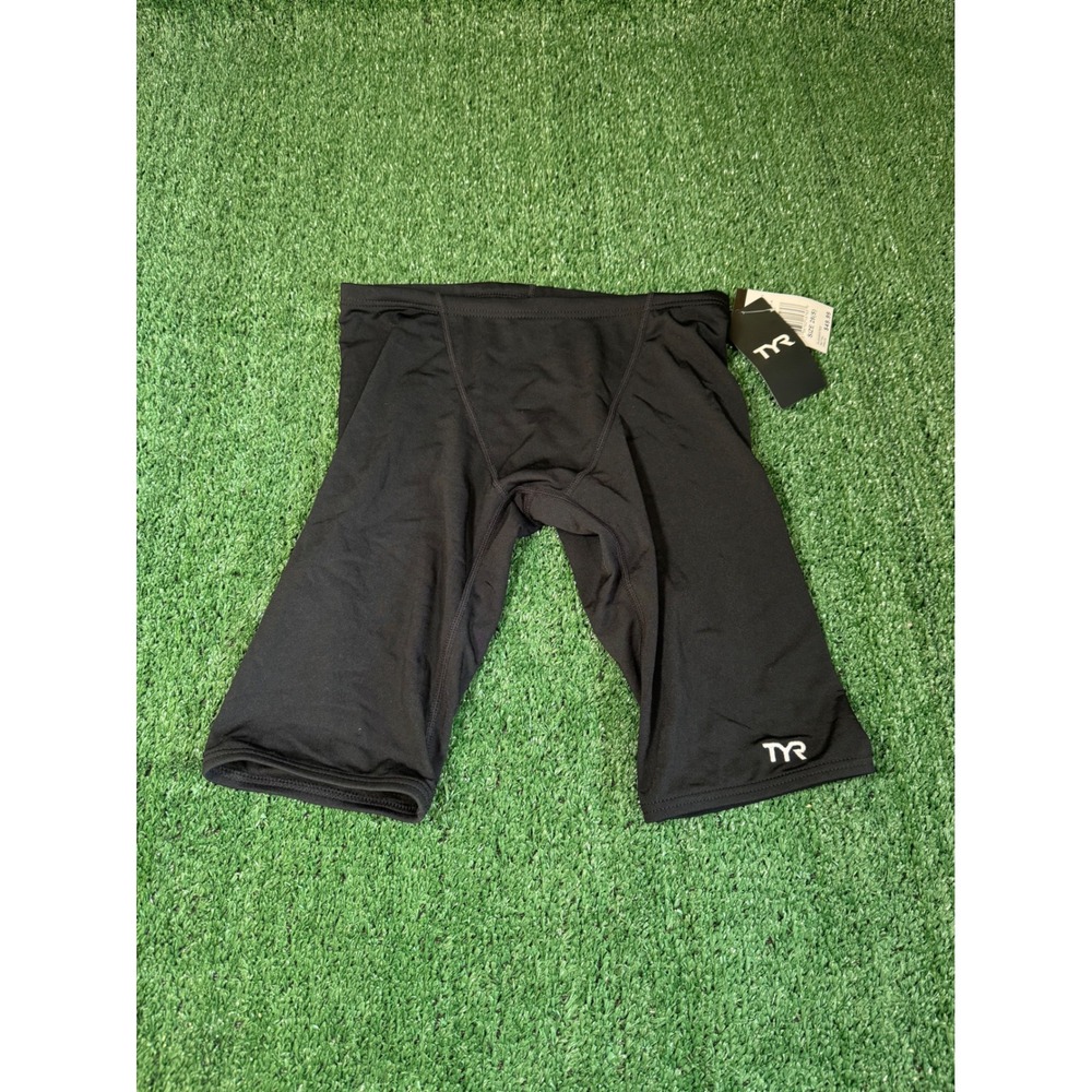 TYR Durafast Jammer Swimsuit Black Mens Size 28S S Performance‎